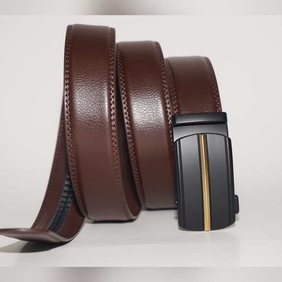 Men Leather Ratchet belt - Picture 4 of 5